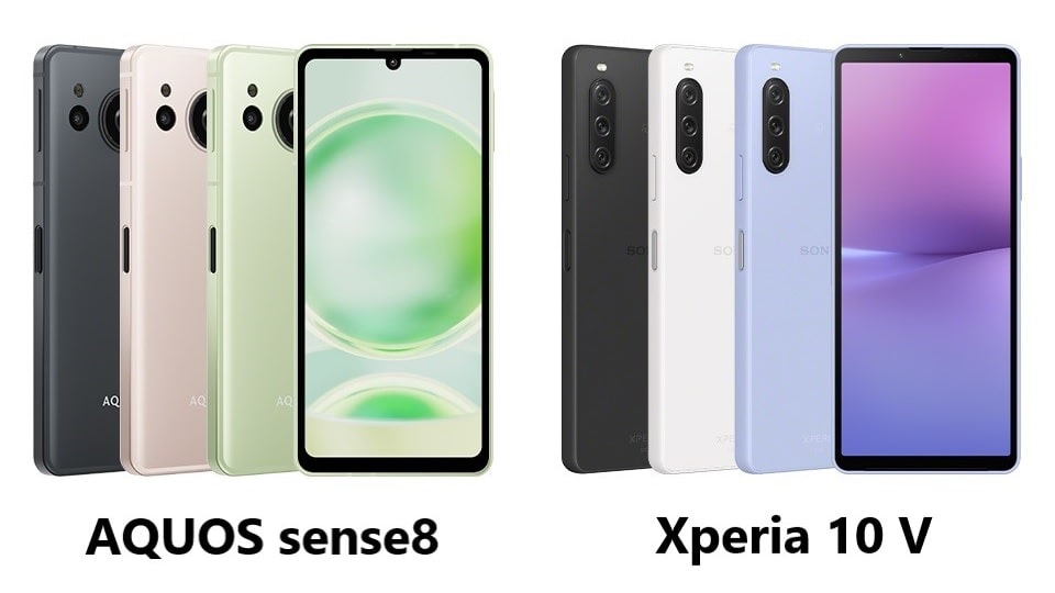 AQUOS sense8とXperia 10 Vの比較
