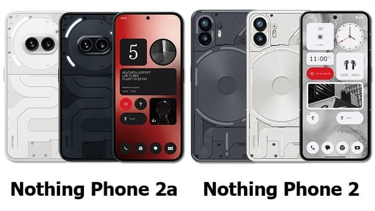 Nothing Phone (2a) とNothing Phone 2
